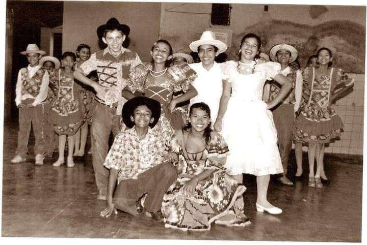 A Estrela do Luar nos primeiros anos, como quadrilha infantil da Escola Municipal Mariano Rocha